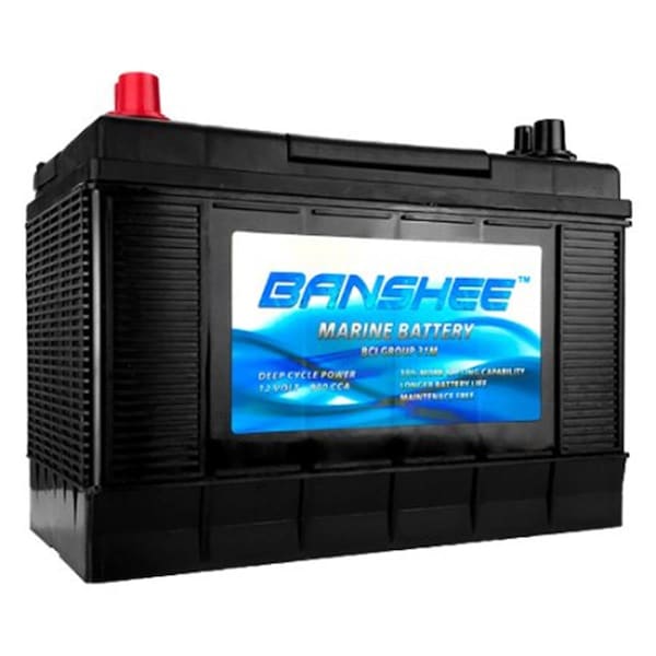 Plugit 31 Series Marine Battery Replaces Optima Blue Top D31M PL3352792 - main